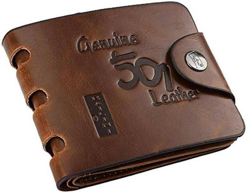 Men Genuine Leather Wallet (Pack of 2) - HalfPe