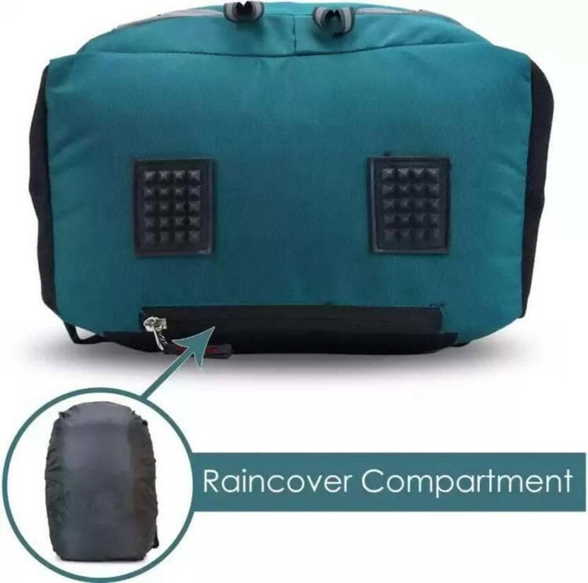 Laptop Backpack Spacy unisex backpack with rain cover and reflective strip (Blue) (35 L) - HalfPe