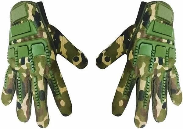 Army Print Motorbike Unisex Protective Warm Gloves Driving - HalfPe