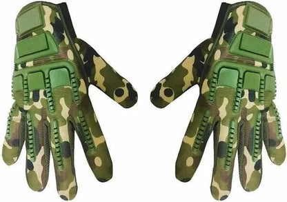 Army Print Motorbike Unisex Protective Warm Gloves Driving - HalfPe