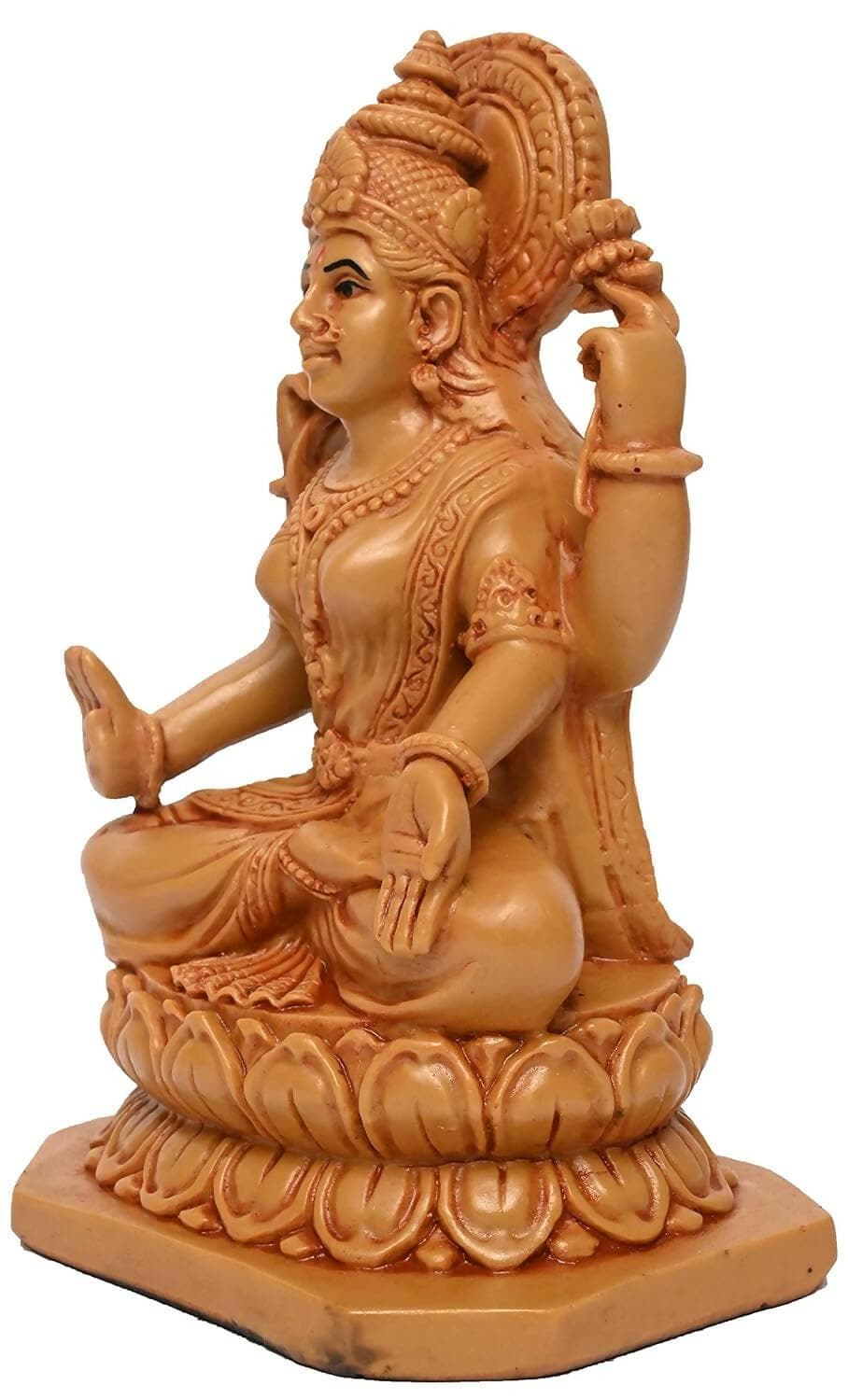 KariGhar Polyresin Laxmi Maa Idol Perfect for Drawing Room | Bedroom | Puja Ghar - HalfPe