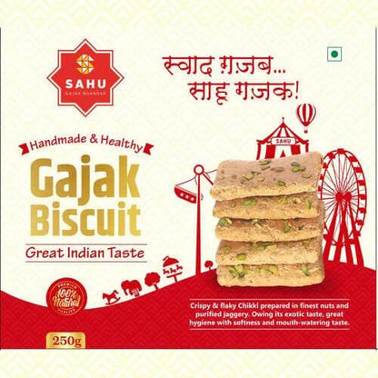 SAHU GAJAK BHANDAR Gazak Biscuit (250g) - HalfPe