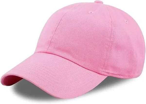 Head Caps For Men Unisex Mens Caps Branded With Adjustable Strap (Pink) - HalfPe