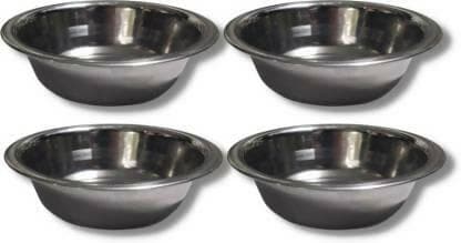 SHINI LIFESTYLE Stainless Steel Vegetable Bowl Stainless steel , Easy to clean 14 cm katori (Pack of 10, Silver) - HalfPe