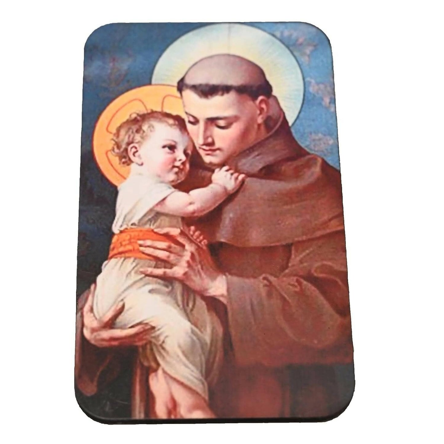 KariGhar Saint Anthony Magnet for Refrigerator | Cupboard | Office | Gifting & Decoration (Muticolour, 6.5 x 10 x 0.2 cm) - HalfPe