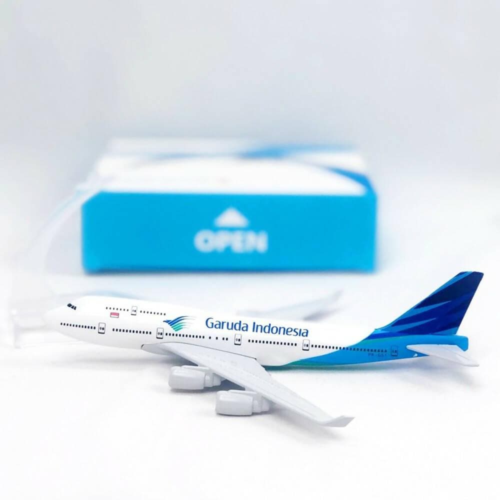 GM Garuda Indonesia B747 Aircraft Model Boeing 747 Airplane Diecast Alloy Plane - HalfPe