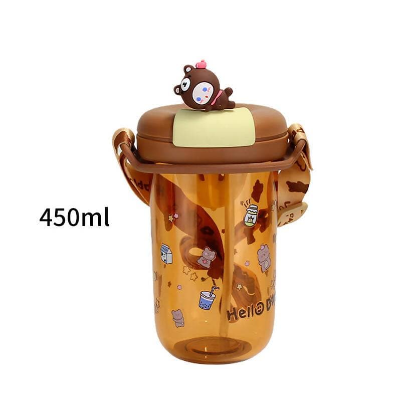 Cool sipper water bottle for all (450ml - Brown ) - HalfPe