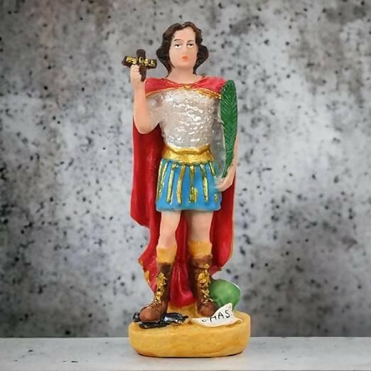 KariGhar Polyresin St Expedite Catholic Idol Statue Perfect for Home | Prayer Room | Altar | Decoration & Gifting - HalfPe