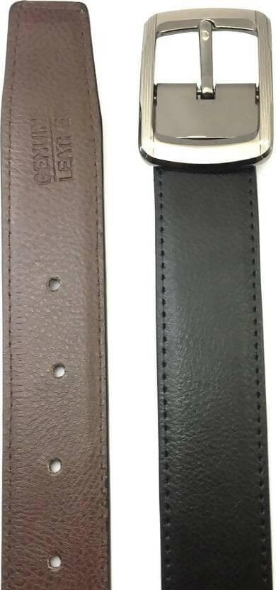 SAGIR ITALIAN LEATHER Men Black, Brown Artificial Leather Belt - HalfPe