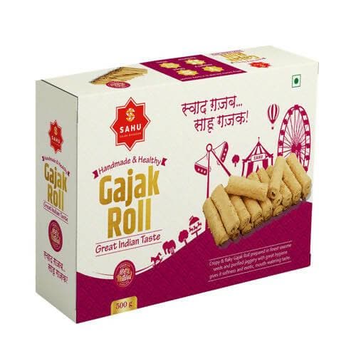 SAHU GAJAK BHANDAR Gajak Roll (500g) - HalfPe