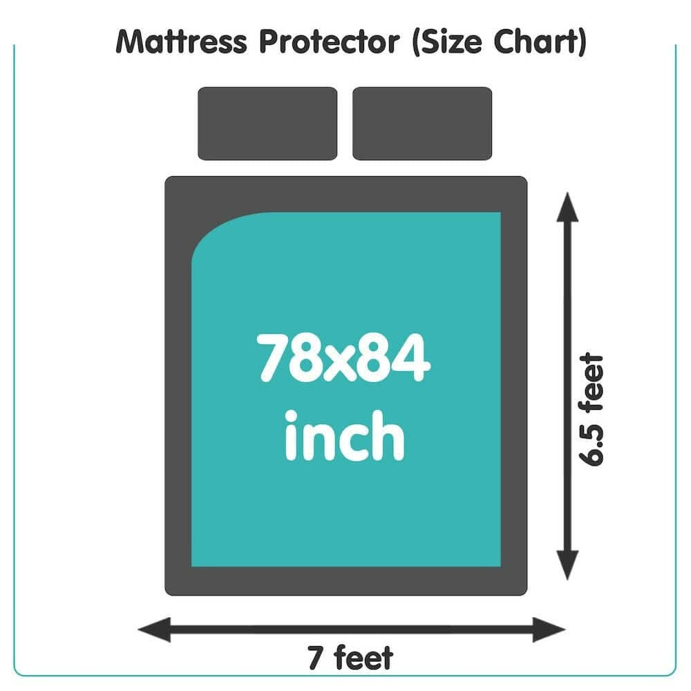 Mattress Protector Bamboo Waterproof Bed Protector for Twin Single Bed (84 x 78 Inch) - HalfPe