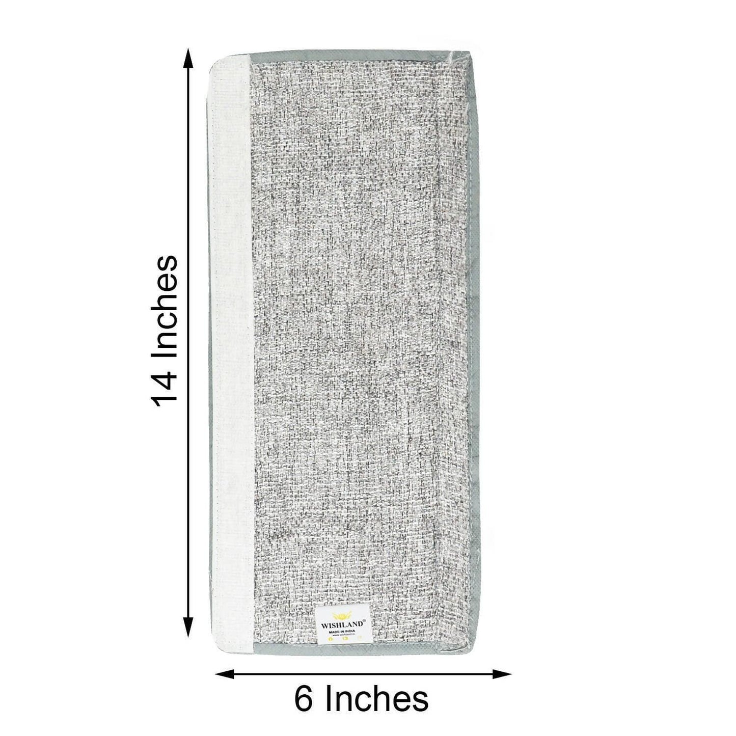 WISHLAND Double Door Fridge Cover Combo Set pf 1 Fridge Top Cover + 2 Fridge Handle Cover + 3 Multipurpose Fridge Mats (Grey) - HalfPe