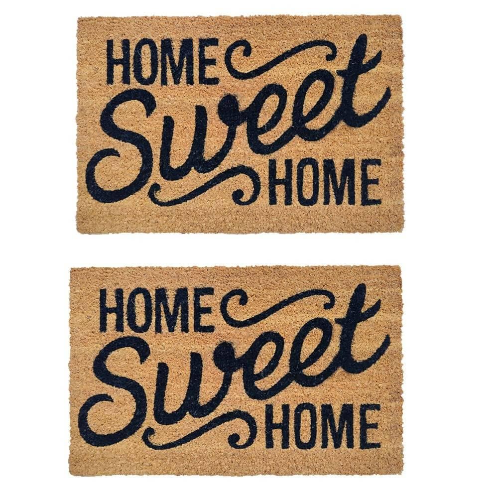 Mats Avenue Sweet Home Coir Door Mat 40x60 CM (Set of 2) - HalfPe