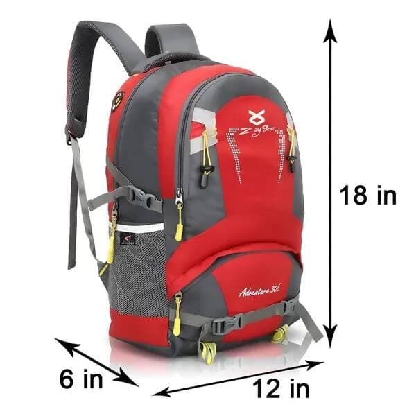 Large 35 L Laptop Backpack Office Bag|School Bag|College Bag|Business Bag|Unisex Travel Backpack (Red)  - HalfPe