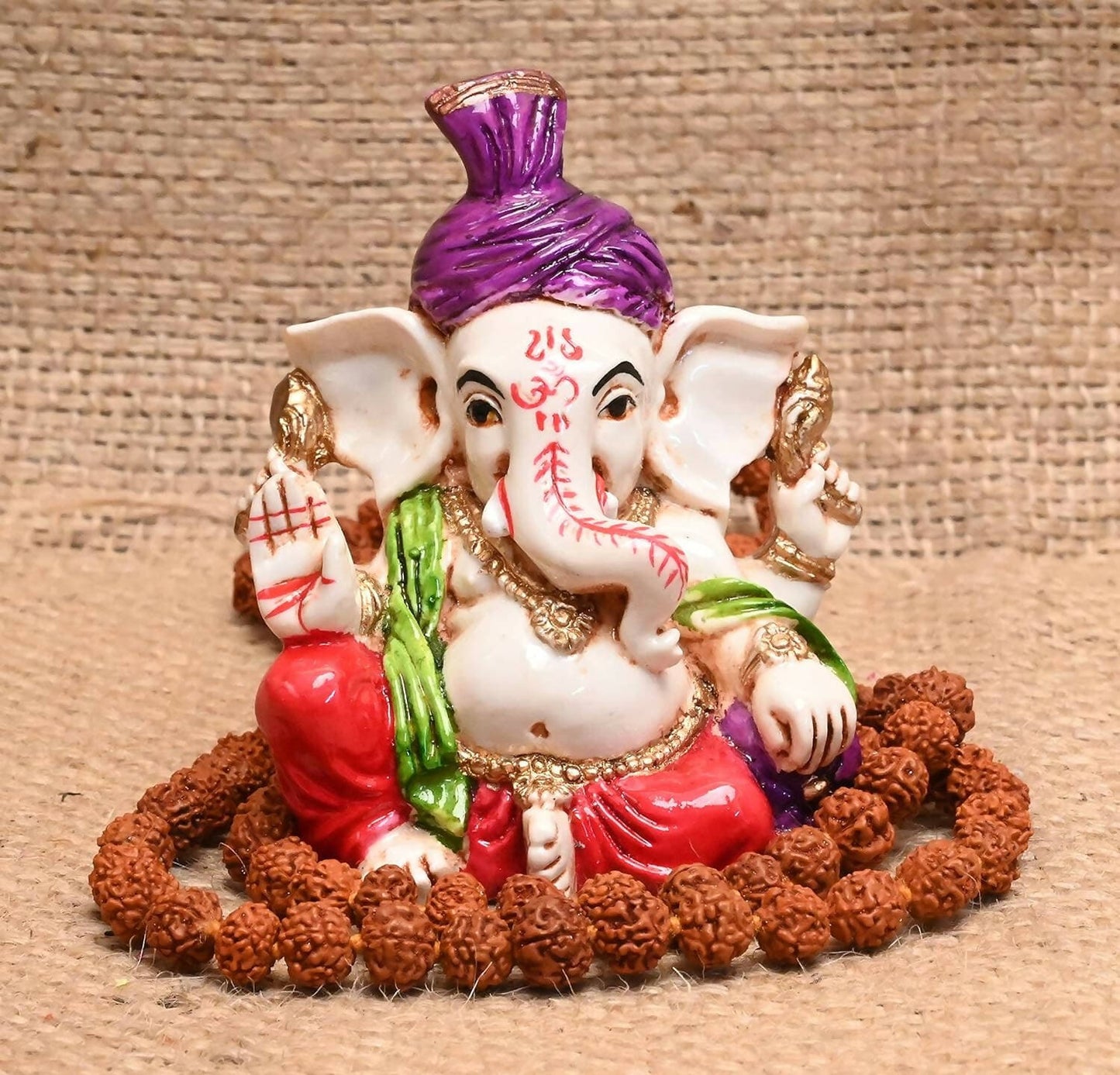 KariGhar Feta Ganesh, Ganpati Bappa Idol for Home, Living Room - HalfPe