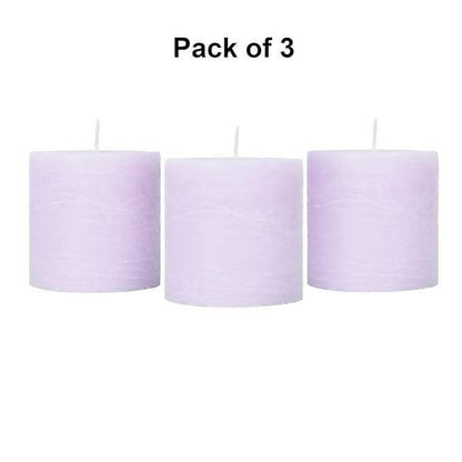 Parkash Candles Set of 3 Scented Pillar Candles (Berry Blast) - HalfPe