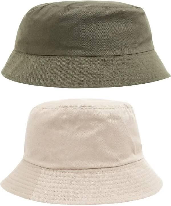 Cap (Green, Cream, Pack of 2) - HalfPe