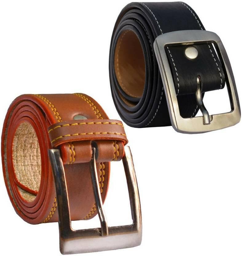 Stylish Mens Belt (Pack of 2) - HalfPe