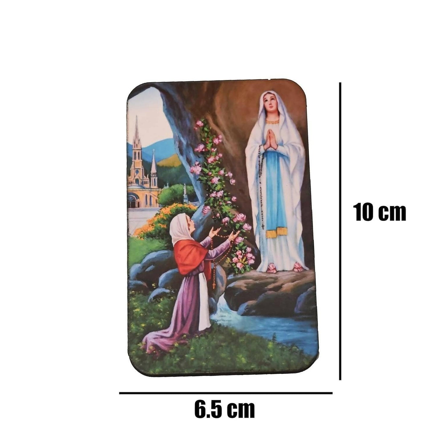 KariGhar Our Lady of Loudes Laudh Mary Magnet for Refrigerator - HalfPe