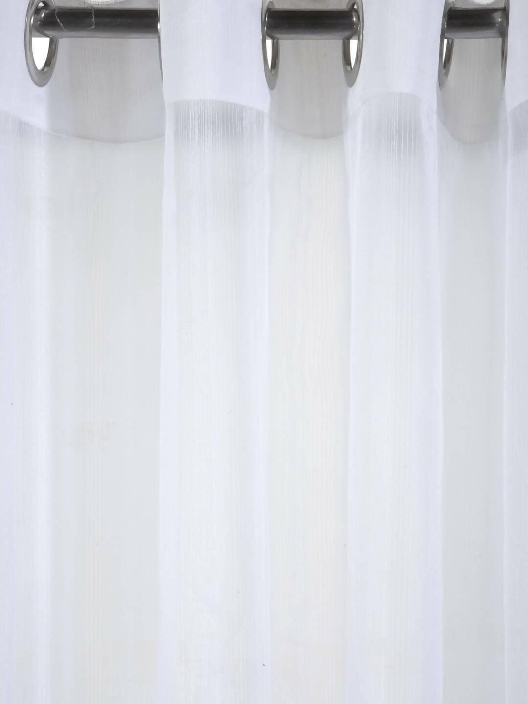 Lushomes sheer curtains 5 feet, Grey, Melody Sheer, white Based sheer curtains, Net Curtains, parda, Curtains & Drapes, window curtain, Grey (54 x 60 inches) - HalfPe