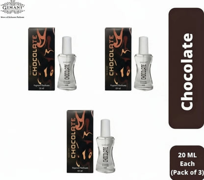 Gimani Chocolate Perfume 20ml Each (Pack of 3) Perfume - 60 ml - HalfPe