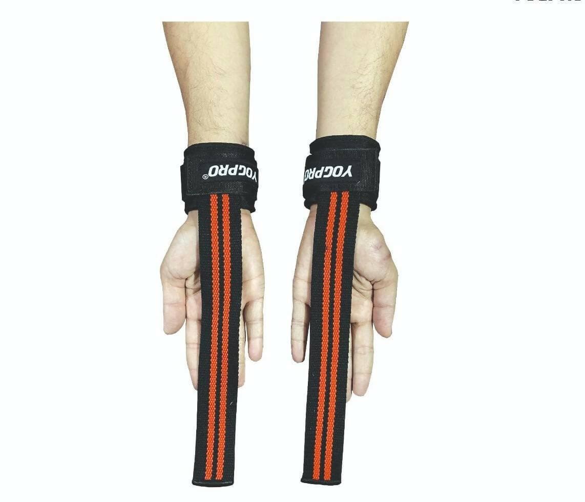 Yogpro Neoprene Pads Secure The Lifting Strap In The Proper Position With Wrist Support For Men & Women - HalfPe