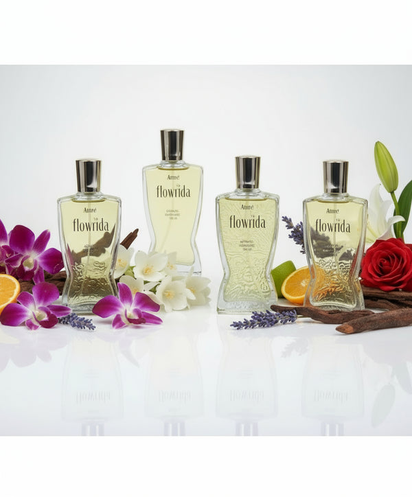 A one Flowrida Perfume 100ML Each (Pack of 4) Eau de Parfum - 400 ml (For Men) - HalfPe