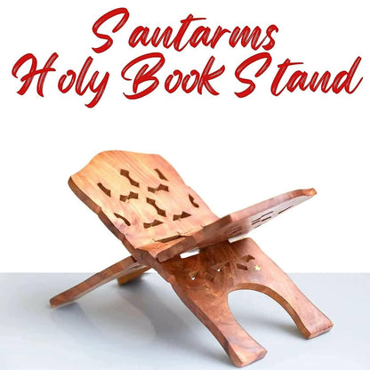 Santarms Hanuman chalisa Book with Wooden Stand (13 Inches) - HalfPe