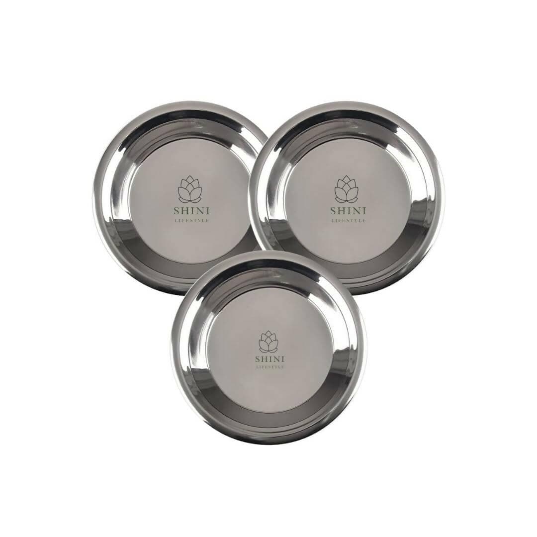 SHINI LIFESTYLE Stainless Steel Atta Parat, Steel parat for Kitchen (1) - HalfPe