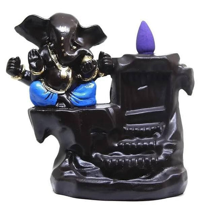 Ganesha Smoke Fountain Incense Burner - HalfPe