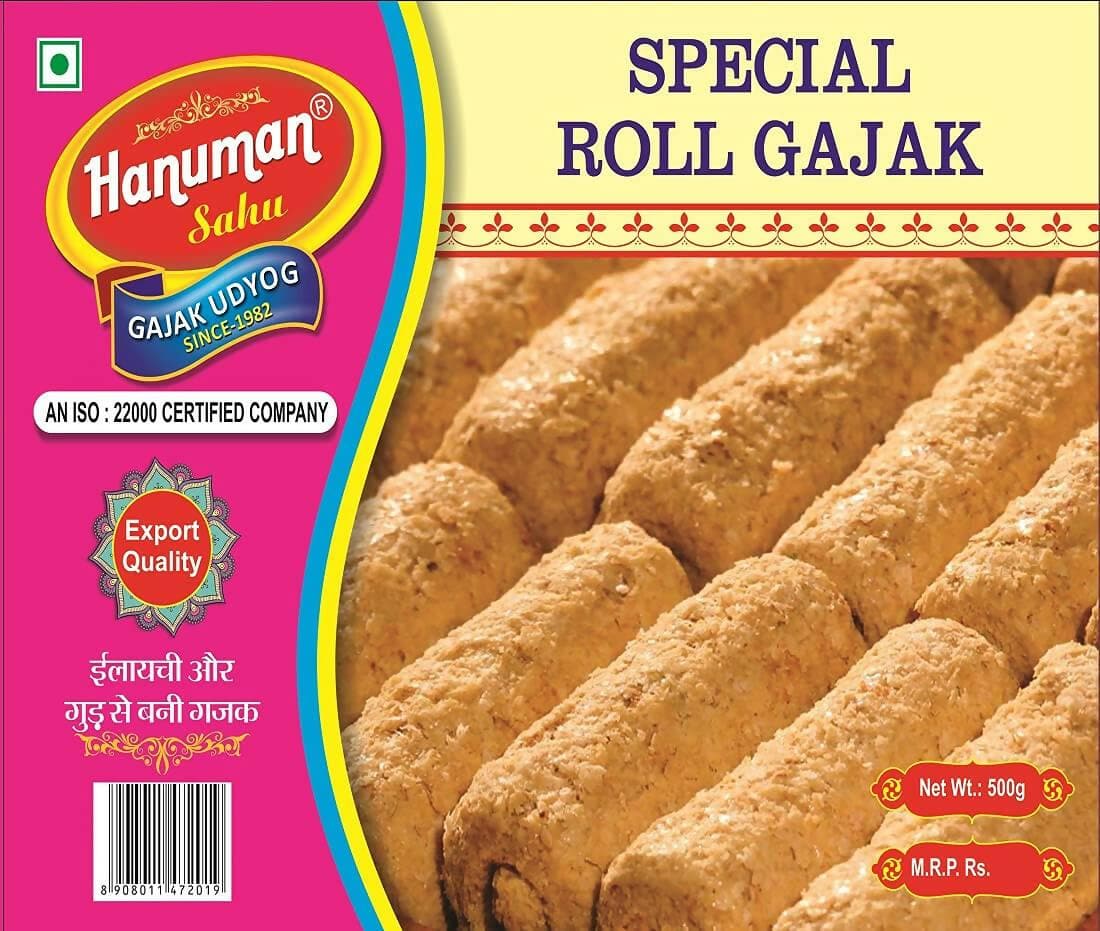 Hanuman Sahu Gajak Udyog Pure Gud Roll Gajak (350gm*2box) - HalfPe