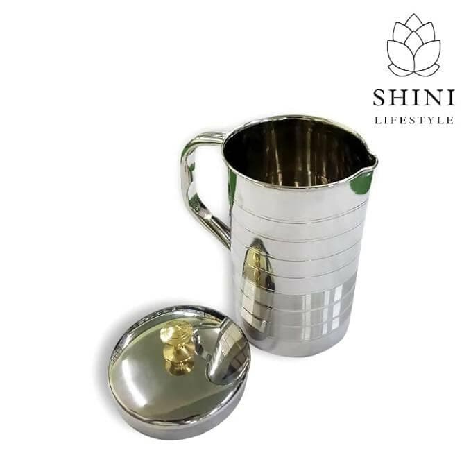 SHINI LIFESTYLE Stainless Steel, Lazer Print, Water Jug (2 litres) - HalfPe