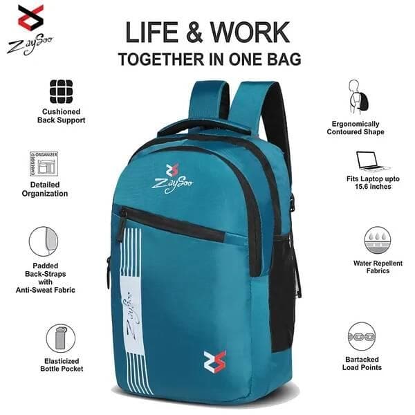 Premium Laptop Backpack /Casual Backpack (Sky Blue) - HalfPe