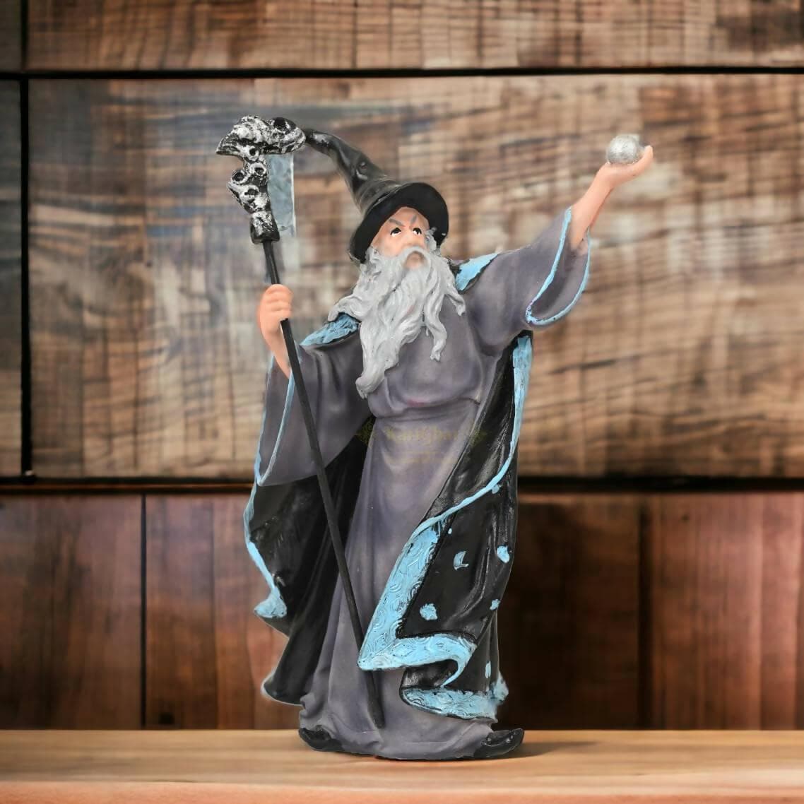 KariGhar Master Magician Merlin Idol Perfect for Home, Office, Prayer Room, Gifting & Decoration (Multicolour, 6 x 9 x 20 CM) - HalfPe