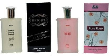 Aone Bright Classic and Rose Roze Perfume 100ml Each (Pack of 2 - Eau de Parfum) - HalfPe