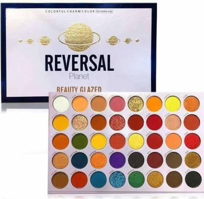 Bingeable Reversal Eyeshadow Palette 40 Color Makeup Palette Highlighters Eye Make Up High Pigmented Professional Mattes and Shimmers (Multicolor) - HalfPe