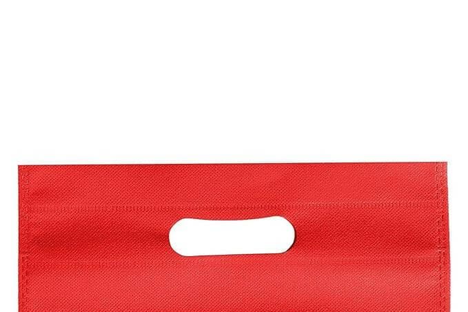 AGRASHRI ENTERPRISES D Cut Red Cloth Carry Bag (Pack of 50 ) - HalfPe