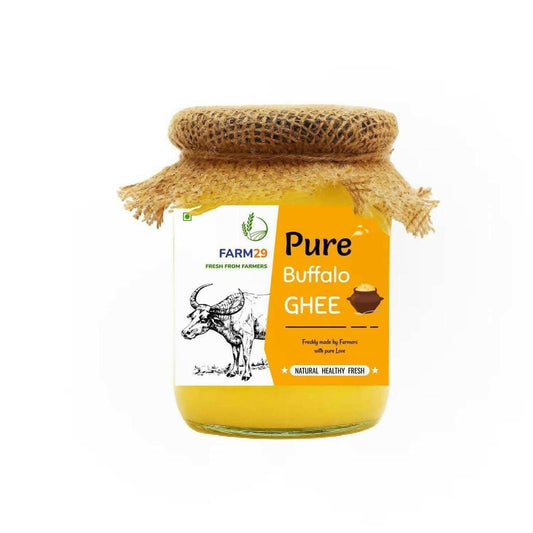 FARM 29 Pure Farm Made Buffalo Ghee in Small Batches Glass Jar (250 gm) - HalfPe