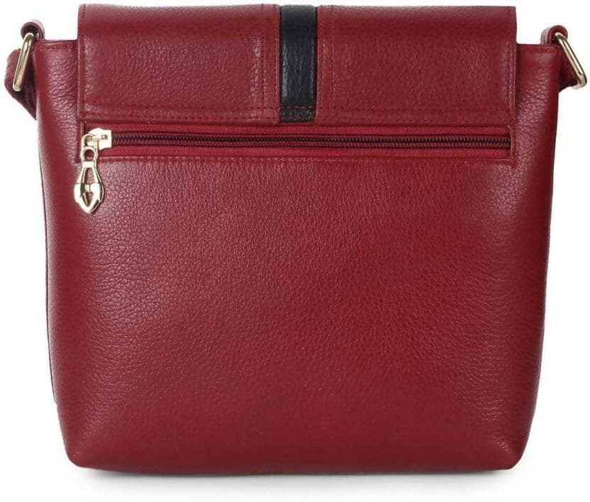 SAGIRON Maroon Women Sling Bag - Medium - HalfPe