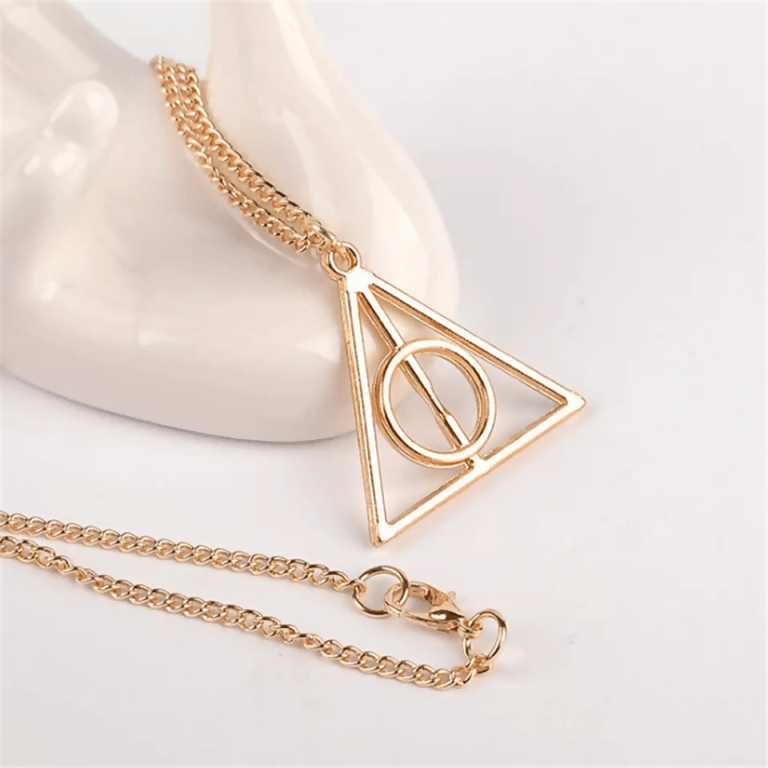 Pinapes Harry Potter Necklace for Girls Famous Harry Potter Deathly Hallows Pendants for Girls - HalfPe