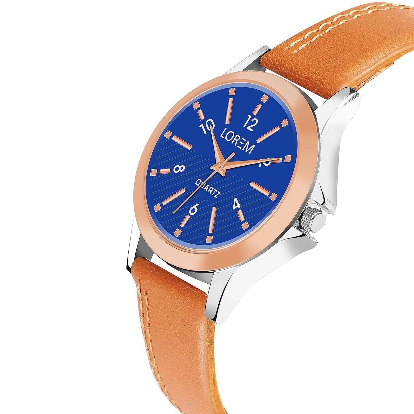 LOREM Blue Stylish Dial Analog Watch For Women LR342 - HalfPe