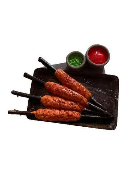 Seekh Kabab Miniature Food Fridge Magnet - HalfPe