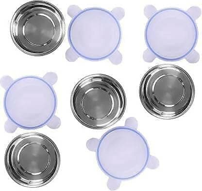 Steel Containers with lid 250 ml each (Pack of 4) - HalfPe