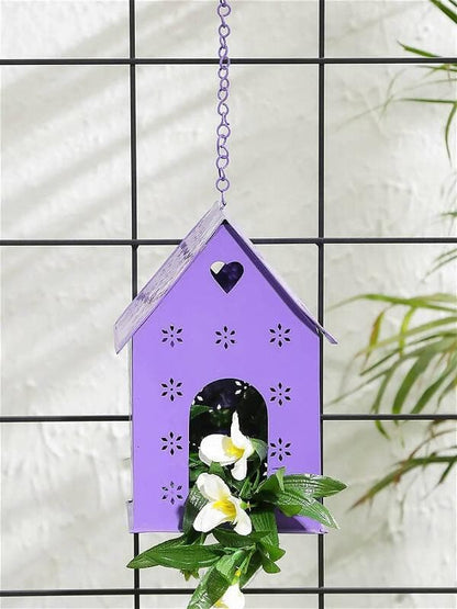 Hut Shape Bird House Purple - HalfPe