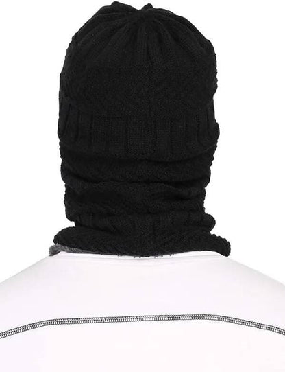 Woven Unisex Acrylic Woolen Balaclava, Beanie/Skull Cap - HalfPe