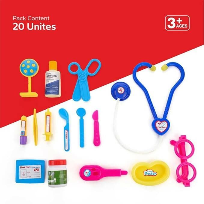 ZUDO Doctor’s Kit Play Set ( 20 Toy) - HalfPe