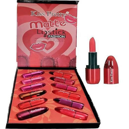 Kiss Pretty Sumptuously Rich Matte Lipstick Fashion Metallic Glossy Finished Beautiful Collection - HalfPe