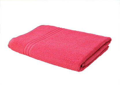 Lushomes Microfibre Towel, Quick Dry Bath Towel for Men Women Kids, Large Size Towel, 30x 55 Inch, home decor Items, 275 GSM, microfibre towel for bath (75x140 Cms, Set of 1, Tomato Red) - HalfPe