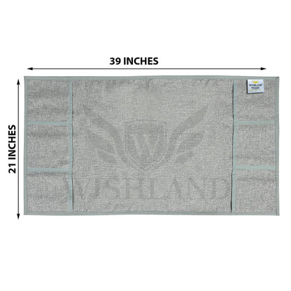 WISHLAND 1 Pc Fridge Cover for Top with 6 Pockets + 1 Handle Cover + 4 Fridge Mats ( Pack of 6) - HalfPe