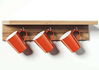 SENECIO Multipurpose SS Cup Hook Holder, Wall Ceiling Hooks(Pack of 10) - HalfPe